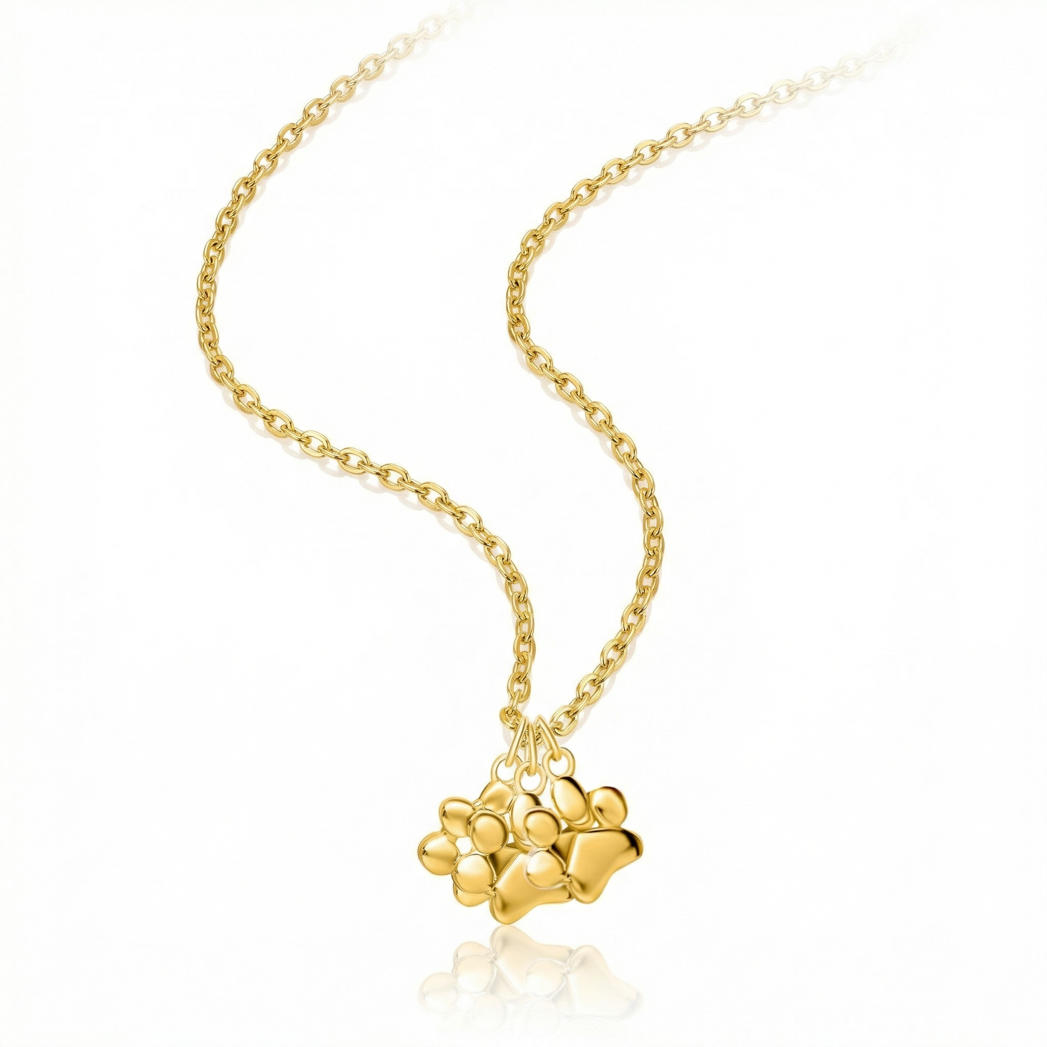 Triple Paw Necklace