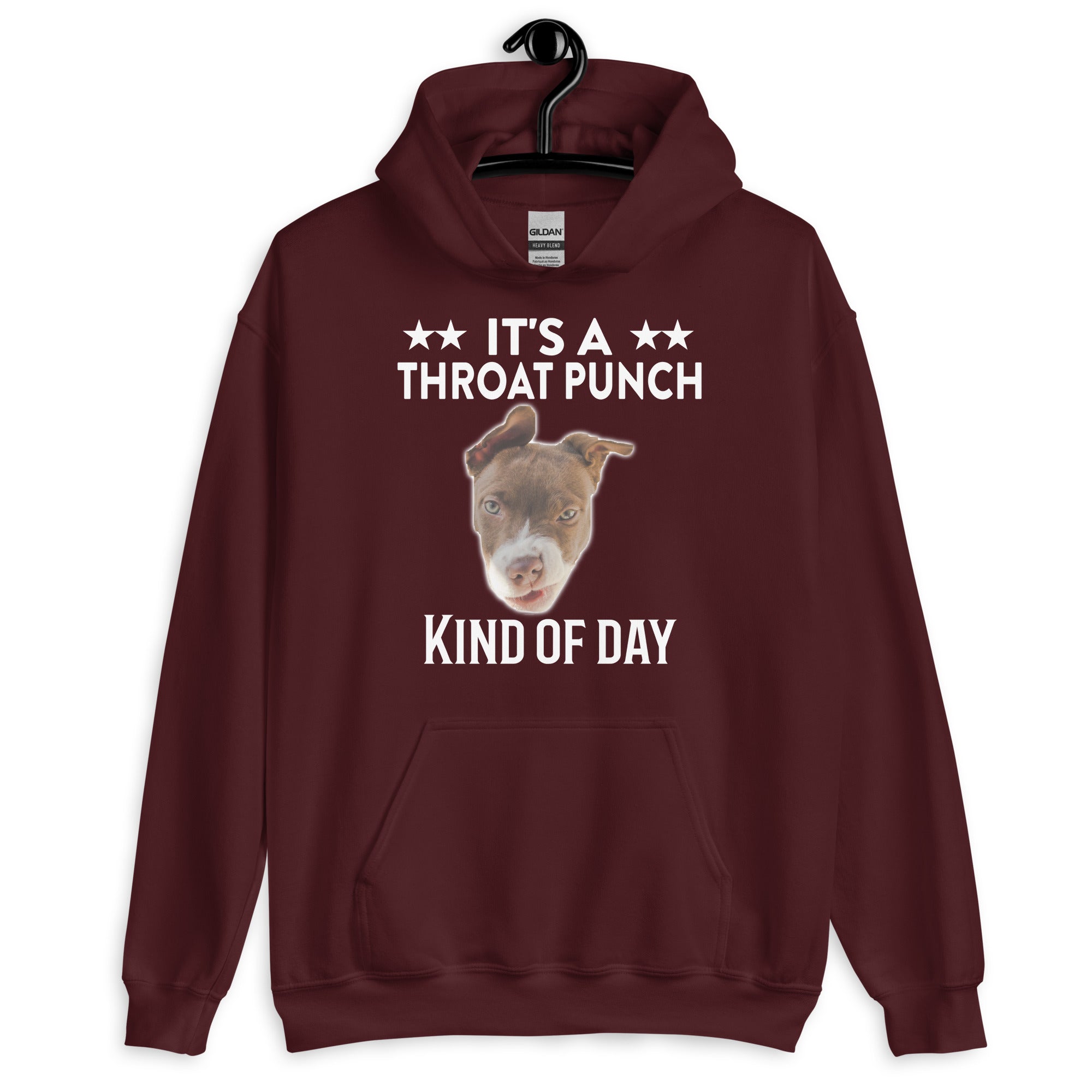 It's A Throat Punch Kind Of Day Hoodie for Dog Lovers
