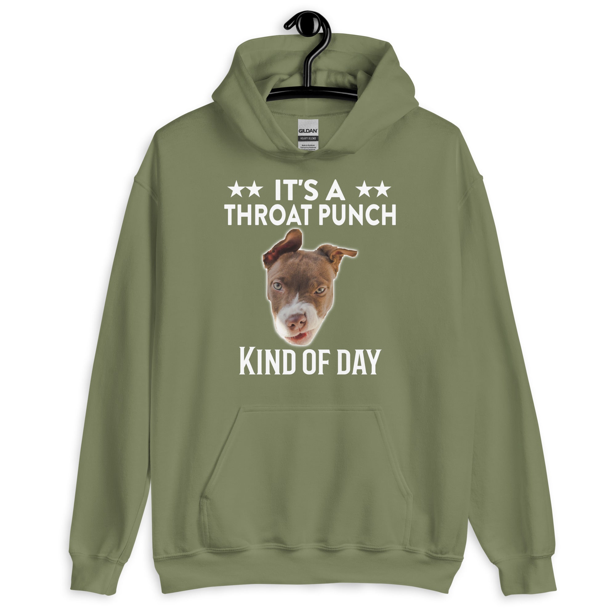 It's A Throat Punch Kind Of Day Hoodie for Dog Lovers